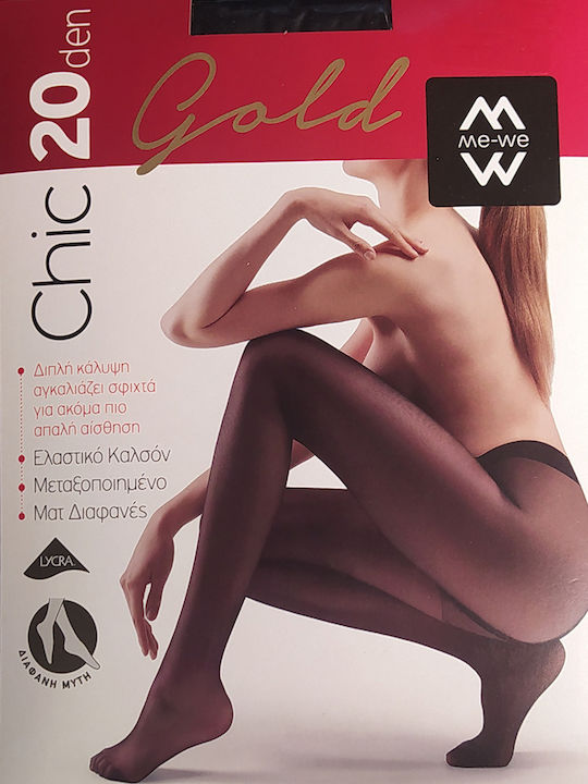 ME-WE Chic Gold Γυναικείο Καλσόν 20 Den Καραμέλα.