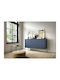 Bufet Mono cu Sertare Albastru + auriu 153.4x39x83.2cm