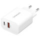 Intenso Charger Without Cable with USB-A Port and USB-C Port 30W Whites (W30AC)