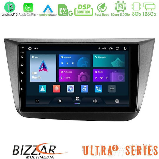 Bizzar Auto-Audiosystem für Seat Altea 2004-2015 (Bluetooth/USB/WiFi/GPS/Apple-Carplay/Android-Auto) mit Touchscreen 9"