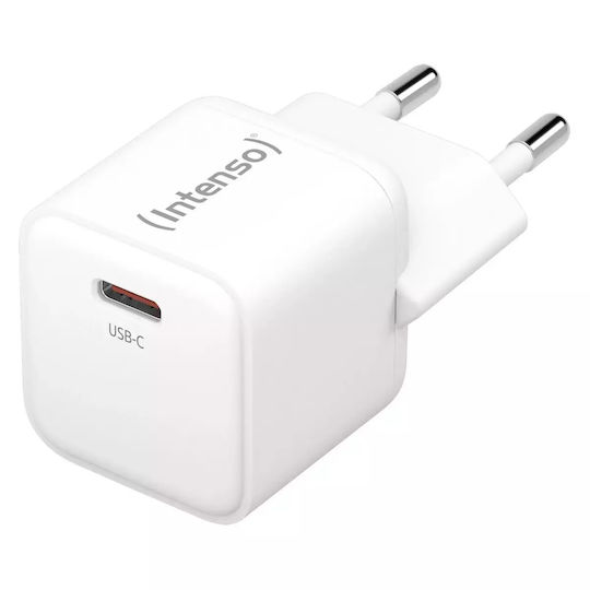 Intenso Charger Without Cable GaN with USB-C Port 30W Whites (W30C)