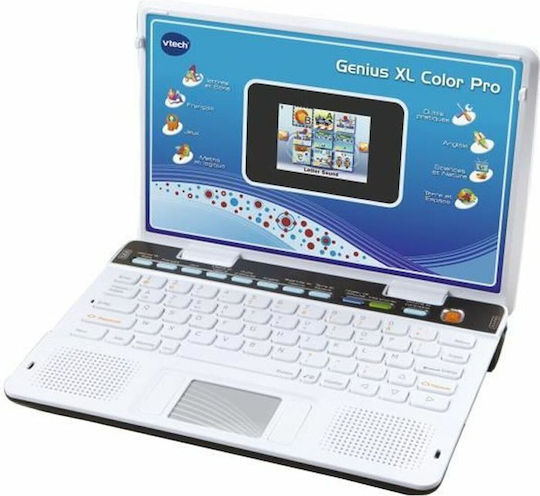Vtech Genius XL Pro FR-EN Elektronisches Kinder-Bildungs-Laptop/Tablet für 6+ Jahre