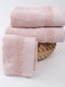 Liolios Home Bath Towel Set 3pcs Pink Weight 500gr/m²