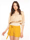 E-shopping Avenue Women's Blouse Long Sleeve Beige