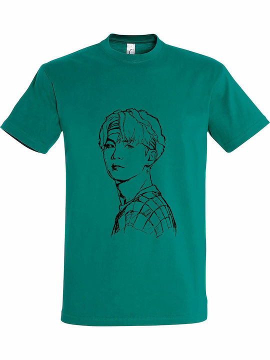 BTS Kim Kpop T-shirt Emerald