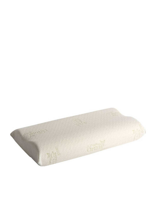 Orthia Komfort Grünes Bamboo Kopfkissen Memory-Schaum 32x66x10cm
