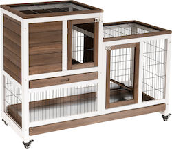 Pawhut D51-125BN Wooden Cage 110x50x86cm