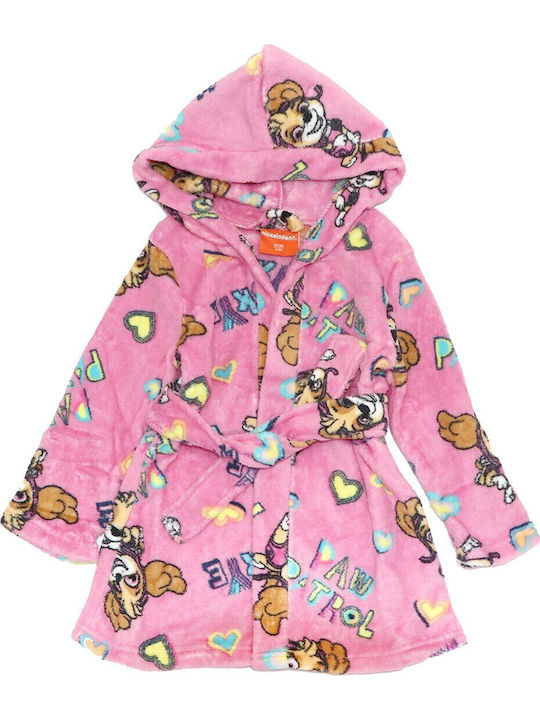 Nickelodeon Kids' Robe Winter Fleece Pink Paw 52