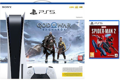 Sony PlayStation 5 με God of War Ragnarok (Voucher) (Official Bundle) & Marvel's Spider-Man 2