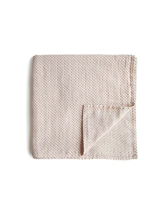 Mushie Muslin Burp Cloth Caramel 120x120cm. 1buc