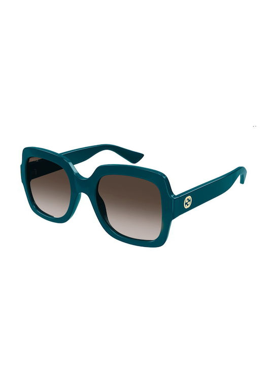 Gucci Gg Sunglasses with Green Acetate Frame and Brown Gradient Lenses GG1337S 004