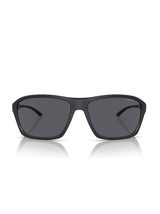 Arnette Men's Sunglasses with Black Plastic Frame and Black Lens AN4329 275887