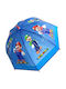 Chanos Kids Curved Handle Umbrella Mario with Diameter 45cm Transparent