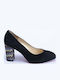 Leder Pumps Schwarz