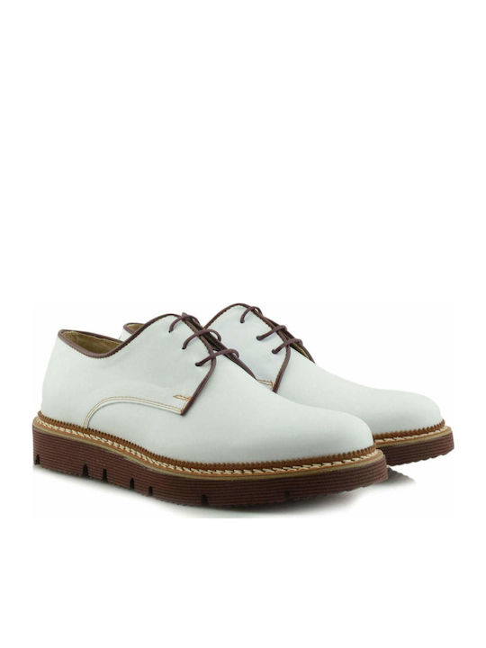 Men's Leather Casual Shoes White