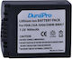 DuraPro Kamera Batterie 46877 Lithium-Ionen (Li-Ion) Kompatibel mit Panasonic