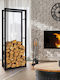 ML-Design Metallisch Regal Holzlagerung