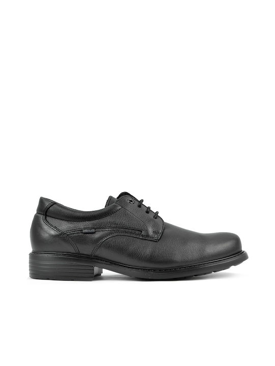 Baerchi Men's Anatomic Leather Casual Shoes Black