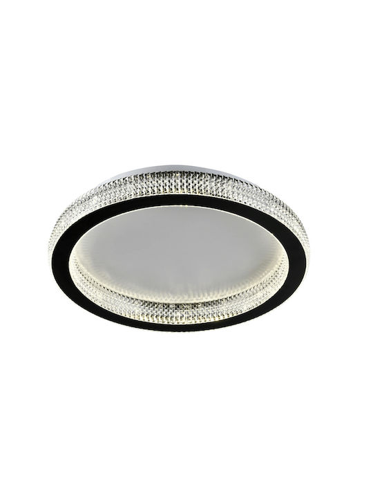 Hatzipantos Stores Modern Metal Ceiling Light with Integrated LED Black