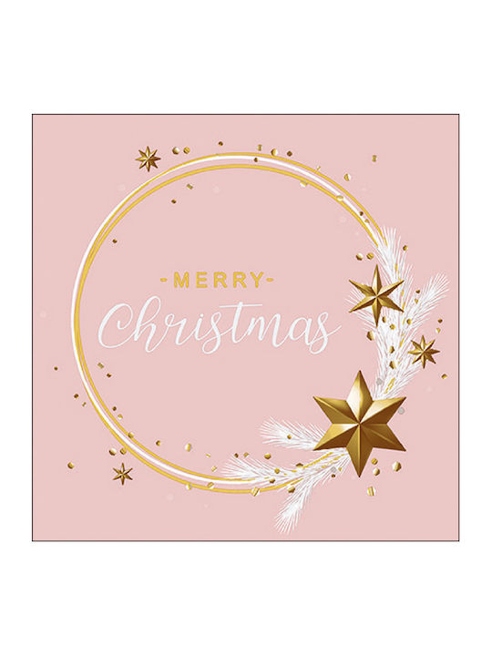 Gialpis Christmas Napkins Pink L33xW33cm 1pcs