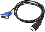 Hdtv High Speed Cable HDMI male - VGA male 1.5m Black