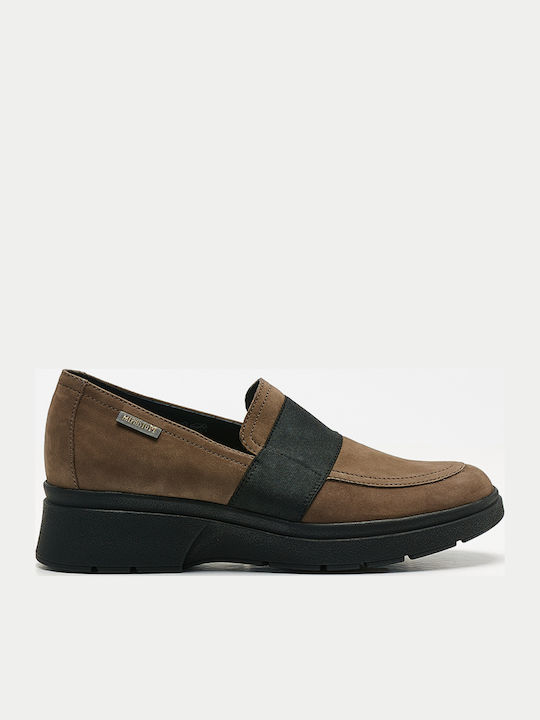 Mephisto Leather Women's Moccasins in Brown Color