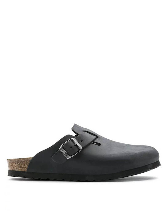 Birkenstock Boston Зимни Дамски Чехли Черен