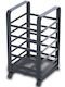 Nava Abtropfgestell für Besteck Metallisch Schwarz 10.5x9.5x18cm