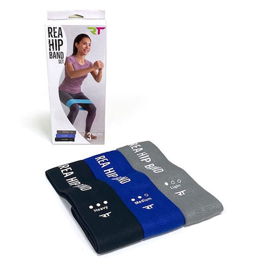 Rea Tape Loop Bands Σετ 3τμχ Μπλε 0.76m