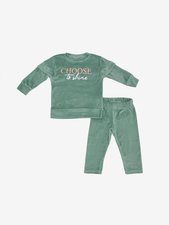 All Stars Kids Sweatpants Set Green 2pcs