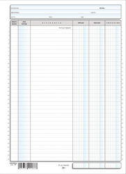 Χαρτοσύν Όρθια Accounting Ledger Paper 100 Sheets