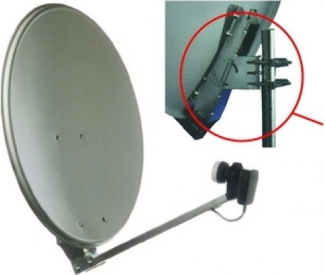 Gibertini Op75l 332-01 Δορυφορικό Πιάτο 75cm από Αλουμίνιο