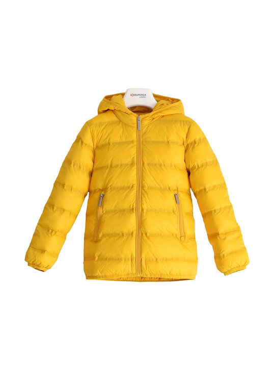 Superga Kids Casual Jacket with Hood Yellow