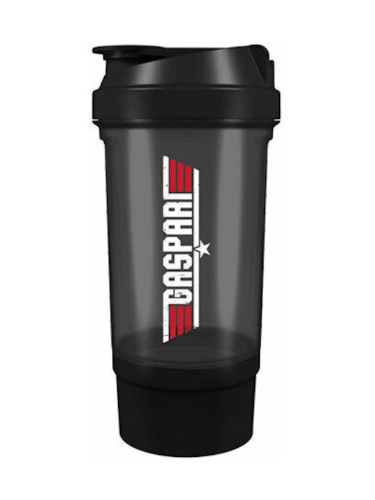 Gaspari Shaker Πρωτεΐνης 500ml Πλαστικό Μαύρο