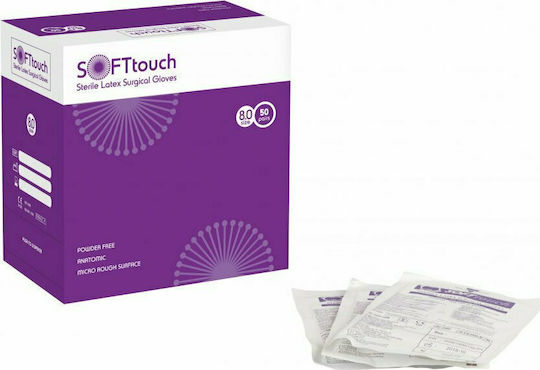 Bournas Medicals Chirurgisch Handschuhe Latex Puderfrei 100Stück