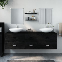 vidaXL Ντουλάπι Μπάνιου 150x45x45cm Δρυς