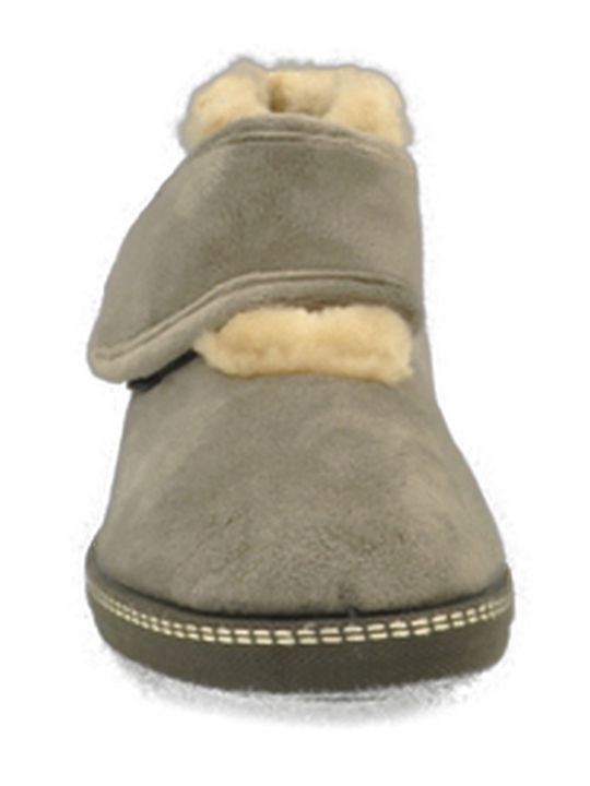 Comfy Anatomic Closed Women's Slippers in Gri color