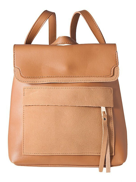 V-store Damen Tasche Rucksack Tabac Braun