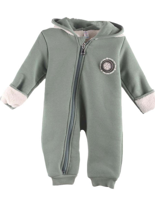 Joyce Baby-Ausgehstrampler Langärmliges Khaki