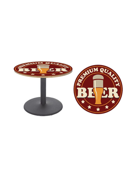 Διακοσμητικό Αυτοκόλλητο Τραπεζιού Beer 1τμχ Autokolitakia