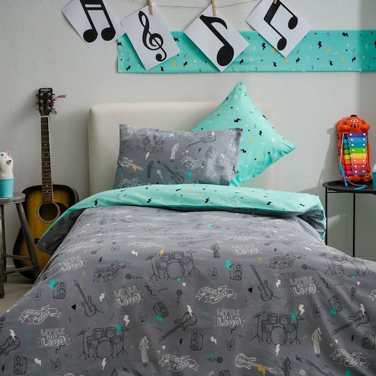 Vesta Home Set Kids Duvet Cover Single Gray Vesta Home Set Kids Duvet Cover Single Gray