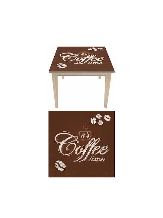 Διακοσμητικό Αυτοκόλλητο Τραπεζιού Coffee Time 5 1τμχ 50x100εκ. Autokolitakia
