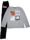Disney Kids' Pajamas Winter Gray We Bare Bears