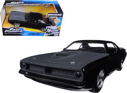 Jada Toys Plymouth 's Φιγούρα Μοντελισμού Αυτοκίνητο Μαύρη σε Κλίμακα 1:24