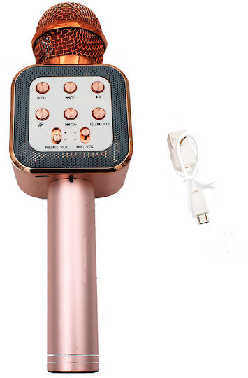 Wireless Karaoke Microphone 6TEC02 Rose Gold