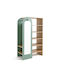 Single Door Wardrobe Zaria with Mirror 50x50x180cm