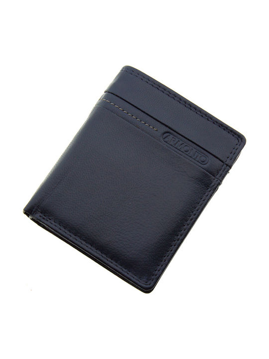 Armodo Men's Leather Wallet with RFID Blue