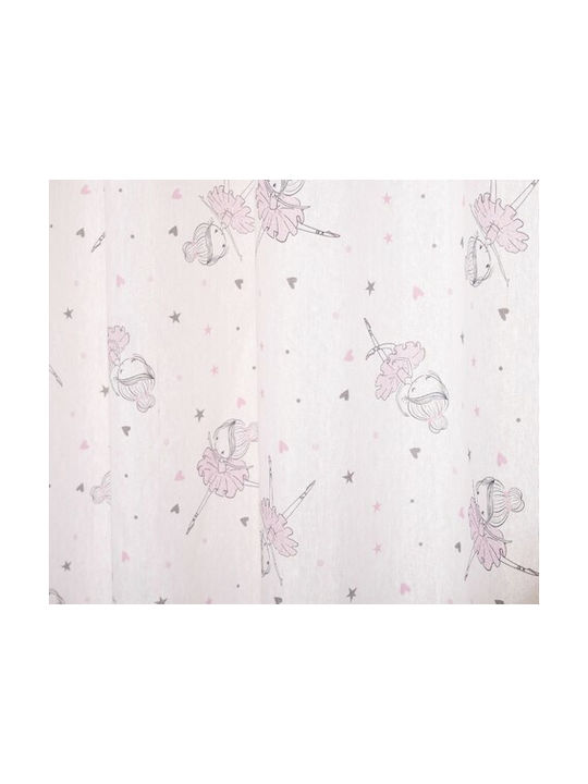 Viopros Curtain with Pencil Pleat Pink 280x270cm