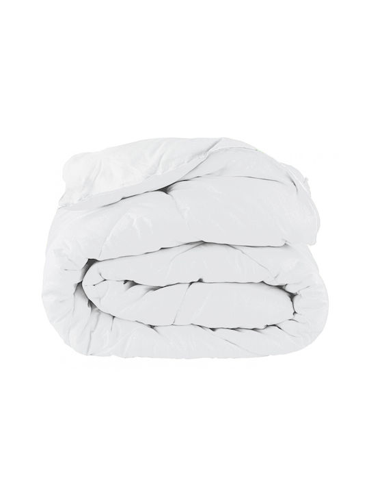 Makis Tselios Home Duvet Queen with Microfiber Filling 220x240cm Comforter White 300 GSMGsm