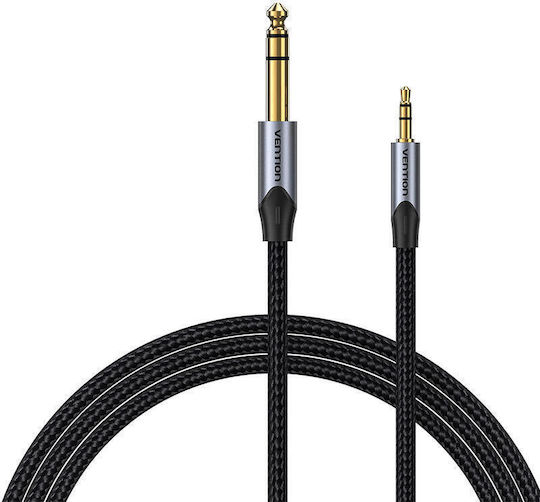 Vention Cable 6.3mm male - 3.5mm male 2m Γκρι BAUHH